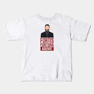 John Wick Fortis Fortuna Adiuvat Kids T-Shirt